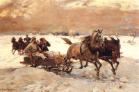 ALFRED WIERUSZ-KOWALSKI, "Galopem", rok 1910 