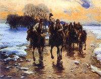  ALFRED WIERUSZ-KOWALSKI, "Orszak weselny", rok 1889 