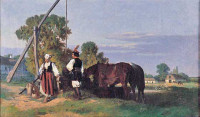  Jan Stanisławski, "Przy studni" 