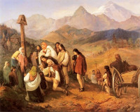 Aleksander Kotsis, "Pogrzeb górala", rok 1860