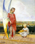 Jacek Malczewski, "Anioł i pastuszek", rok 1903