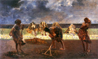 Jacek Malczewski, "Grabiące siano", rok 1900