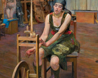 Jacek Malczewski, "Prządka", rok 1922