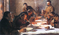 Jacek Malczewski, "Wigilia na Syberii", rok 1892