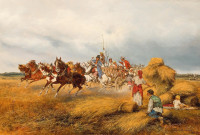 Tadeusz Rybkowski, "Żniwa", rok 1883