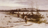  Roman Kochanowski, "Krajobraz zimowy", rok 1886 