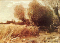  Roman Kochanowski, "Pejzaż jesienny", rok 1920 