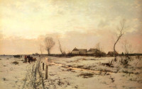  Roman Kochanowski, "Pejzaż zimowy", rok 1887 