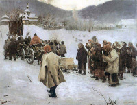 Teodor Axentowicz, "Pogrzeb Huculski", rok 1882