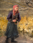 Teodor Axentowicz, "Dziewczyna z dzbanem",