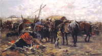 Józef Brandt, "Jarmark na Podolu", rok 1885