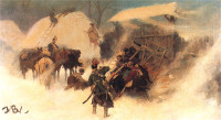 Józef Brandt, "Obrona zaścianka", rok 1875