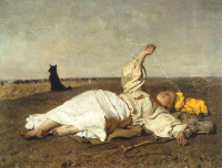 Józef Chełmoński, "Babie Lato", 1875